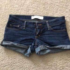Blue jean shorts